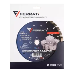 Tarcza diamentowa tnca 1A1RSS 230mm 22,23mm PERFORMANTE FERRATi