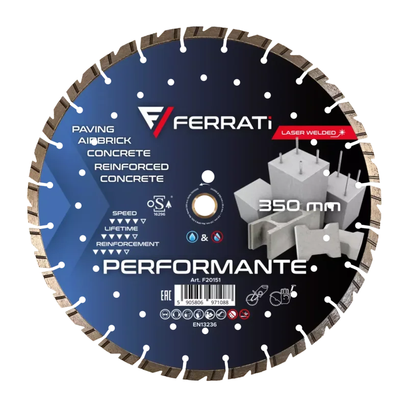 Tarcza diamentowa tnca 1A1RSS 350mm 25,4-F4mm PERFORMANTE FERRATi
