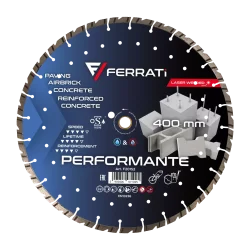 Tarcza diamentowa tnca 1A1RSS 400mm 25,4-F4mm PERFORMANTE FERRATi