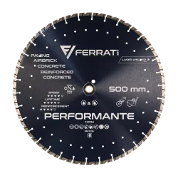 Tarcza diamentowa tnca 1A1RSS 500mm 25,4-F4mm PERFORMANTE FERRATi
