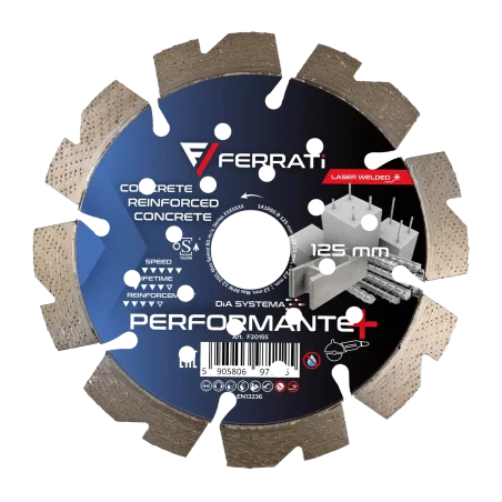 Tarcza diamentowa tnąca 1A1RSS 125mm 22,23mm PERFORMANTE PLUS FERRATi