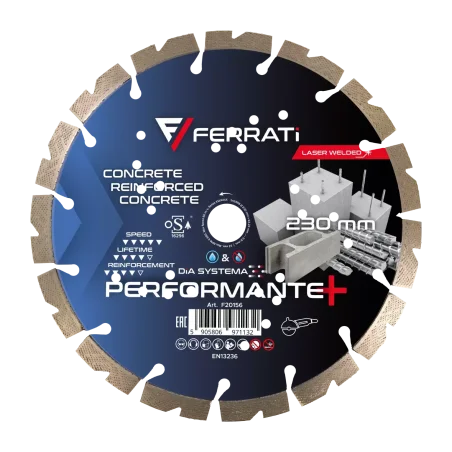 Tarcza diamentowa tnąca 1A1RSS 230mm 22,23mm PERFORMANTE PLUS FERRATi
