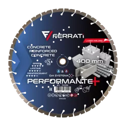 Tarcza diamentowa tnąca 1A1RSS 400mm 25,4-F4mm PERFORMANTE PLUS FERRATi