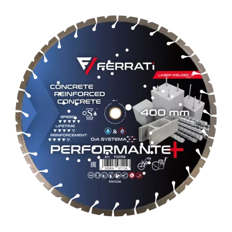 Tarcza diamentowa tnąca 1A1RSS 400mm 25,4-F4mm PERFORMANTE PLUS FERRATi