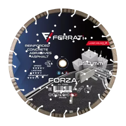 Tarcza diamentowa tnąca 1A1RSS 350mm 25,4-F4mm FORZA FERRATi
