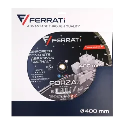 Tarcza diamentowa tnąca 1A1RSS 400mm 25,4-F4mm FORZA FERRATi