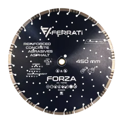 Tarcza diamentowa tnąca 1A1RSS 450mm 25,4-F4mm FORZA FERRATi