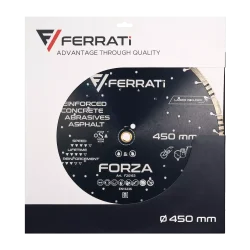 Tarcza diamentowa tnąca 1A1RSS 450mm 25,4-F4mm FORZA FERRATi
