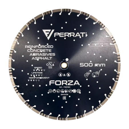 Tarcza diamentowa tnąca 1A1RSS 500mm 25,4-F4mm FORZA FERRATi