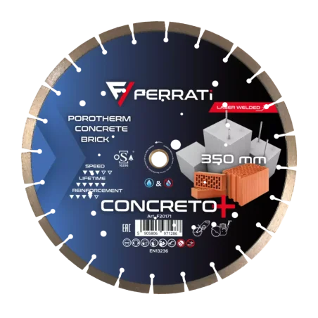 Tarcza diamentowa tnąca 1A1RSS C3-W 350mm 25,4-F4mm CONCRETO PLUS FERRATi