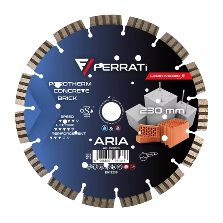 Tarcza diamentowa tnąca 1A1RSS-W 230mm 22,23mm ARIA FERRATi