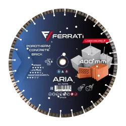 Tarcza diamentowa tnąca 1A1RSS-W 400mm 25,4-F4mm ARIA FERRATi