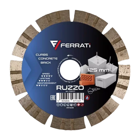 Tarcza diamentowa tnąca 1A1RSS-W 125mm 22,23mm RUZZO FERRATi
