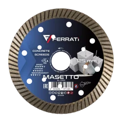 Tarcza diamentowa tnąca 1A1R TURBO 125mm 22,23mm MASETTO FERRATi