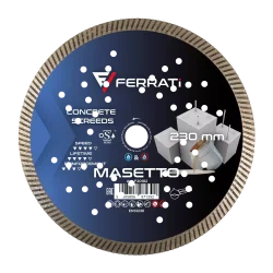 Tarcza diamentowa tnąca 1A1R TURBO 230mm 22,23mm MASETTO FERRATi