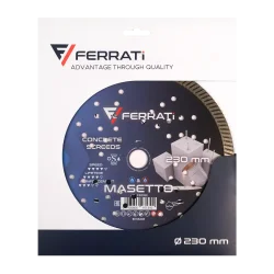 Tarcza diamentowa tnąca 1A1R TURBO 230mm 22,23mm MASETTO FERRATi