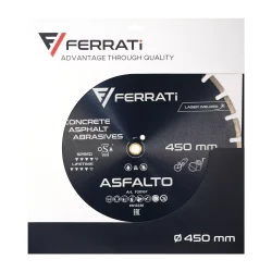 Tarcza diamentowa tnąca 1A1RSS C1S 450mm 25,4-F4mm ASFALTO FERRATi
