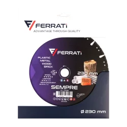 Tarcza diamentowa tnąca 1A1RSS 230mm 22,23mm SEMPRE FERRATi
