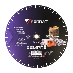 Tarcza diamentowa tnąca 1A1RSS 350mm 25,4mm SEMPRE FERRATi