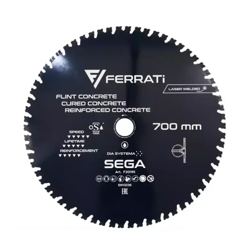 Tarcza diamentowa tnąca 700mm 60mm SEGA FERRATi