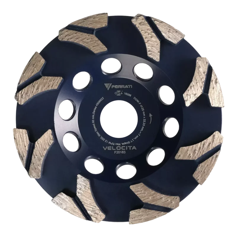 Tarcza diamentowa garnkowa szlifująca DGW-F 125mm 22,23mm VELOCITA FERRATi