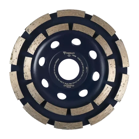 Tarcza diamentowa garnkowa szlifująca DGW-F 125mm 22,23mm DOPPIO FERRATi
