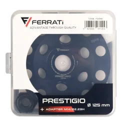 Frez talerzowy diamentowy zdzierajcy PCD-F 125mm 22,23mm PRESTIGIO FERRATi