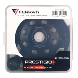 Frez talerzowy diamentowy zdzierający PCD-F 125mm 22,23mm PRESTIGIO PLUS FERRATi