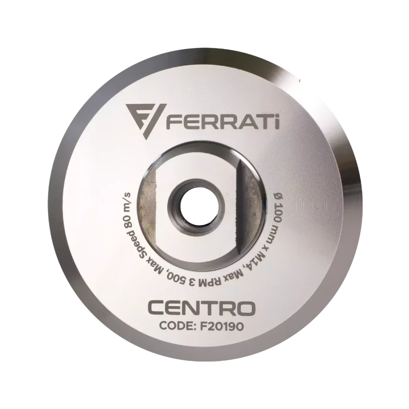 Uchwyt aluminiowy 100mm M14F aluminium back CENTRO FERRATi