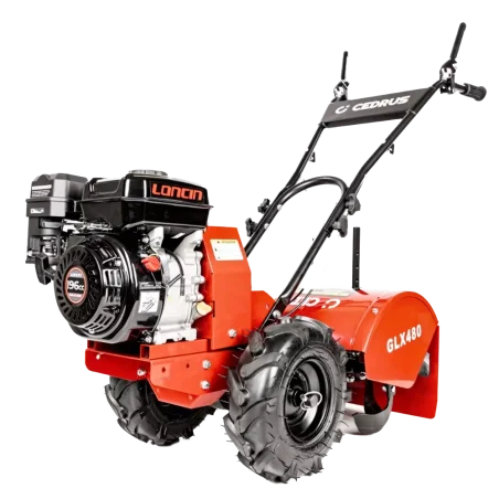 Glebogryzarka Cedrus silnik Loncin H200, max moc silnika: 4 kW/ 3600 obr./min, pojemność silnika 196 cm3, szerokość robocza 48 c