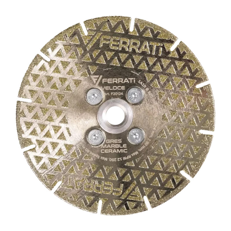 Tarcza tnąca i szlifująca z nasypem diamentowym 1A1R 125mm 22,23mm/M14F VELOCE FERRATi