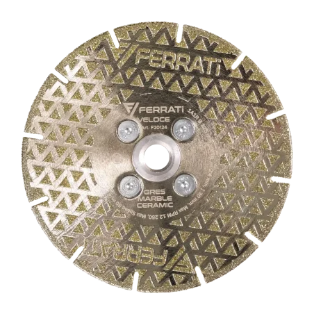 Tarcza tnąca i szlifująca z nasypem diamentowym 1A1R 125mm 22,23mm/M14F VELOCE FERRATi