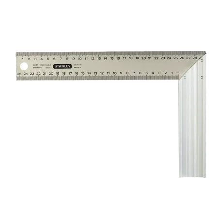 Kątownik stalowy z podziałką, nierdzewno-aluminiowy 200 x 400 mm STANLEY®