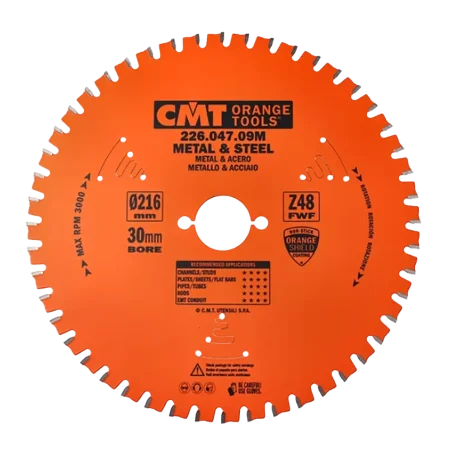 CMT Piła do cięcia stali 216x30mm 48z 226.047.09M