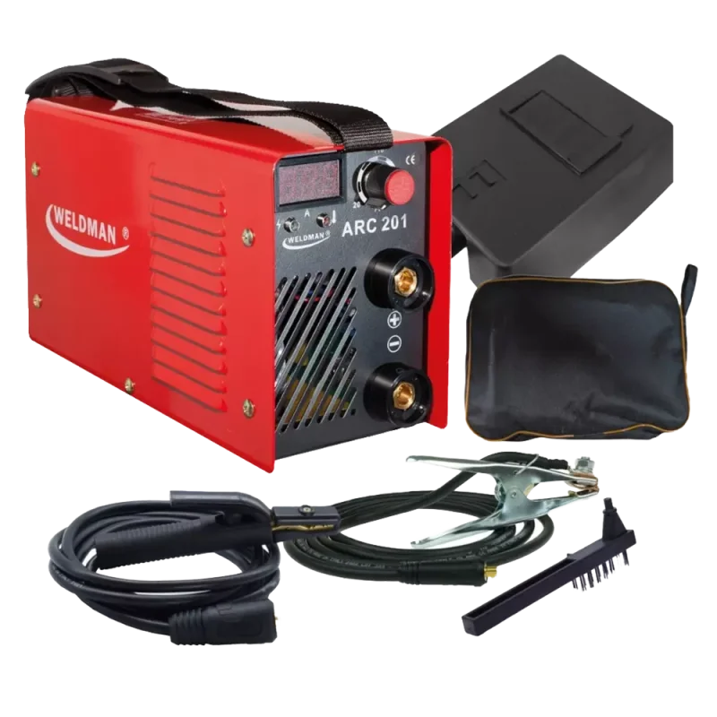Spawarka inwertorowa ARC 201 200A 230V MMA DC LCD elektroda 2-4mm