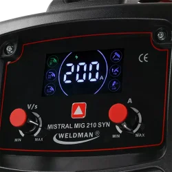 Spawarka 4w1 MISTRAL MIG 210 200A MIG MAG MMA TIG LIFT Plazma 230V LCD