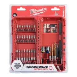Zestaw wierteł, nasadek i bitów SHOCKWAVE™IMPACT DUTY - 40 szt. Milwaukee
