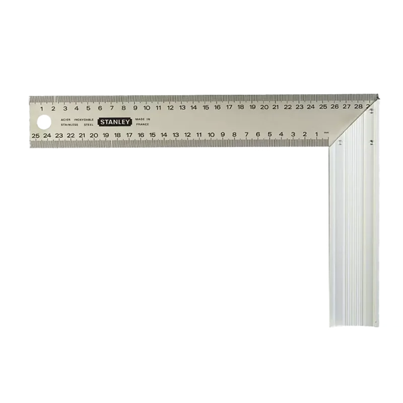 Kątownik stalowy z podziałką, nierdzewno-aluminiowy 200 x 400 mm STANLEY®