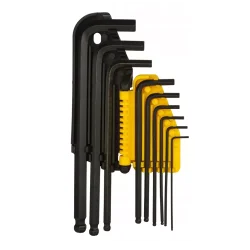 Klucze sześciokątne z łbem kulistym kpl. 9 szt. 1,5-10 mm STANLEY®