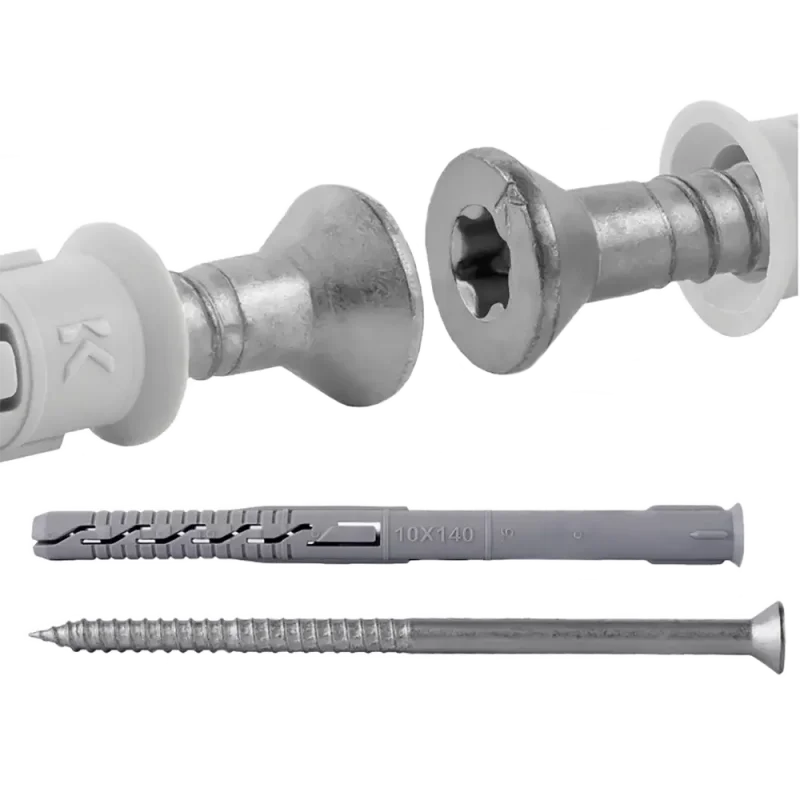 KOŁEK RAMOWY ROZPOROWY Z ŁBEM STOŻKOWYM 10X140S