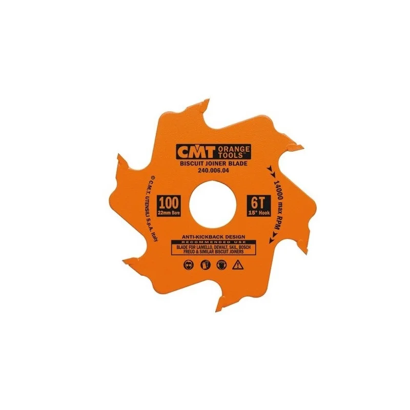 CMT 240.006.04 FREZ DO LAMELI LAMELEK LAMELLO - D100x3,96 d22 Z6 H