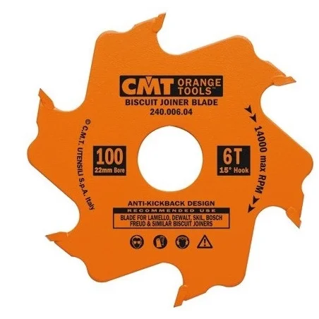 CMT 240.006.04 FREZ DO LAMELI LAMELEK LAMELLO - D100x3,96 d22 Z6 H