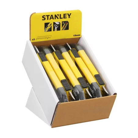 Nóż plastikowy z 3 ostrzami TPR 18mm STANLEY®