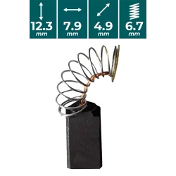 SZCZOTKI WĘGLOWE do VWM738 Vander