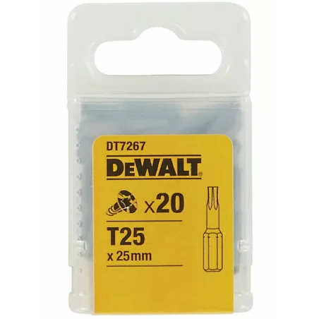 Końcówki wkrętarskie T25/25 mm (opak. 20 szt.) DEWALT