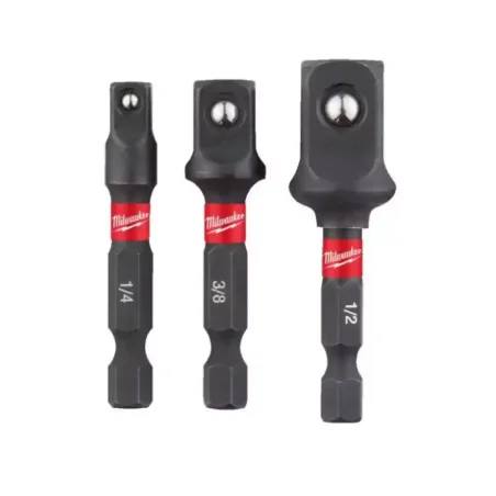 Zestaw adapterów do nasadek udarowych 3 szt. Milwaukee