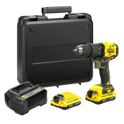 Wiertarko-wkrętarka bezszczotkowa linia V20 napięcie 18V, 2 aku. 2,0Ah, kufer STANLEY® FATMAX®