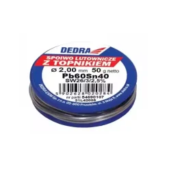 LUT z topnikiem, 2.0mm, 50g, 40%SN, Pb60Sn40 31L42005 DEDRA