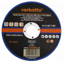 Tarcza do cięcia metalu płaska 125x1,0mm