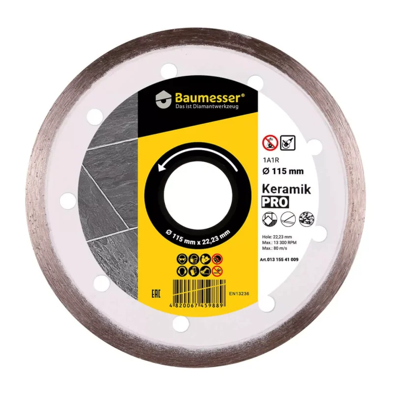 Tarcza diamentowa tnąca 1A1R 115mm KERAMIK Baumesser DISTAR